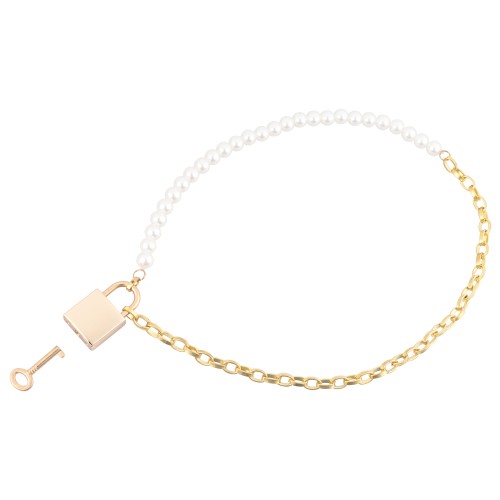 Sex and Mischief Pearl Day Collar - Elegant Bondage