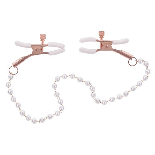 Sex and Mischief Pearl Nipple Clamps for Sensation