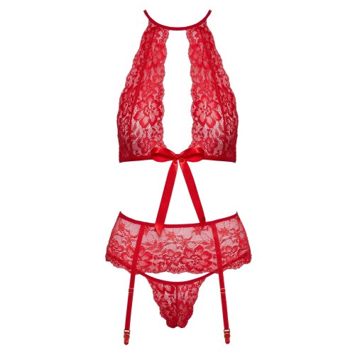 Conjunto Halter Rojo S/M para Estilo Seductor