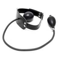 Leather Inflatable Gag for BDSM Play