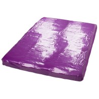 Purple Vinyl Orgy Bedsheets for Intimate Moments