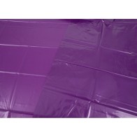 Purple Vinyl Orgy Bedsheets for Intimate Moments