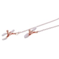 Sex and Mischief Collar with Nipple Clamps - Playful Bondage