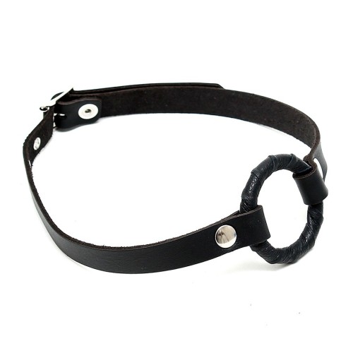 Gag de Cuero con Anillo para Juegos de Bondage