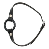 Gag de Cuero con Anillo para Juegos de Bondage