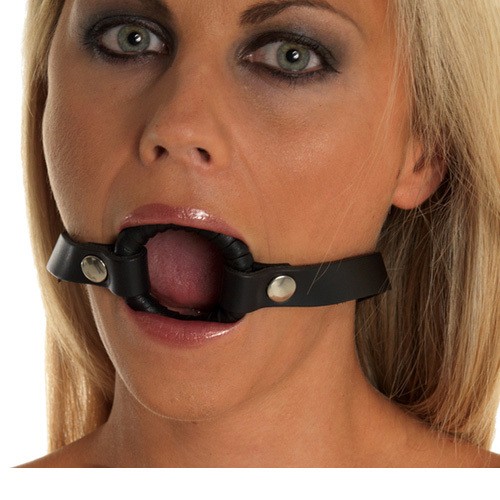 Gag de Cuero con Anillo para Juegos de Bondage