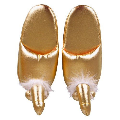 Golden Penis Slippers for Fun and Laughter