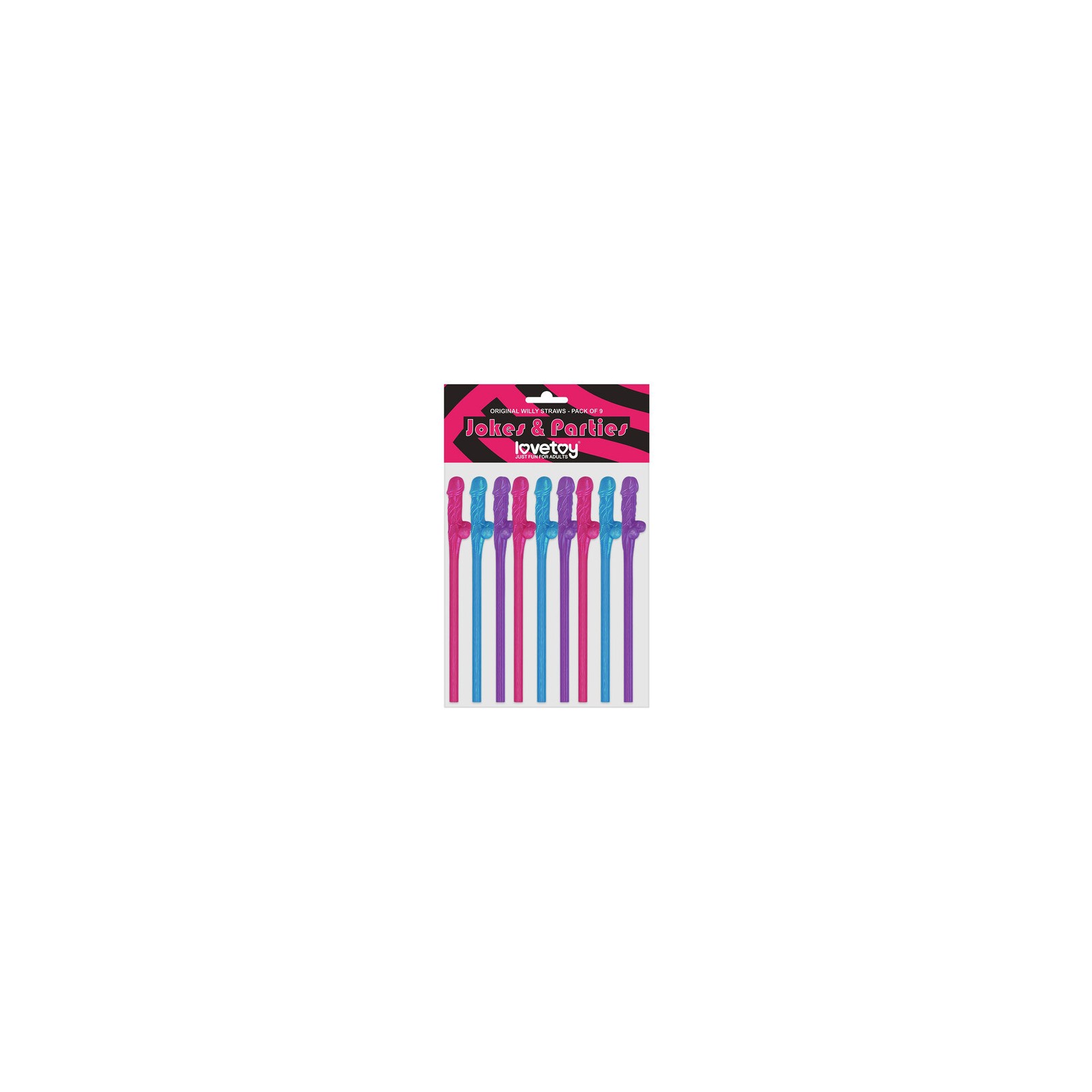 Paquete de 9 Pajitas Willy Lovetoy para Celebraciones Divertidas Paquete de 9 Pajitas Willy Lovetoy para Celebraciones Divertidas