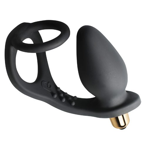 Rocks Off 7 Speed RO-Zen Cock Ring And Anal Plug - Dual Stimulation