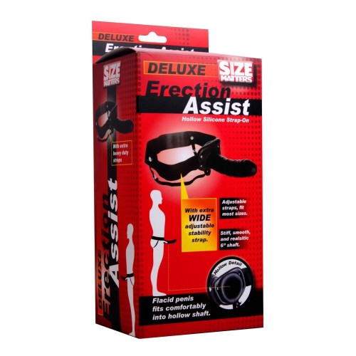 Dildo Hueco Strap-On Size Matters con Asistencia de Erección