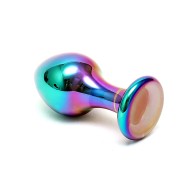 Melany Multi Coloured Glass Anal Dildo - Temperature Play
