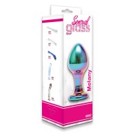 Melany Multi Coloured Glass Anal Dildo - Temperature Play
