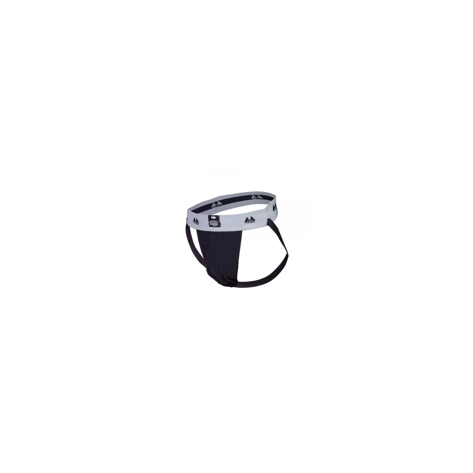 Black Jockstrap with 2 Inch Waistband - Medium