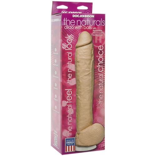 The Naturals 12 Inch Dong With Balls - Ultimate Pleasure
