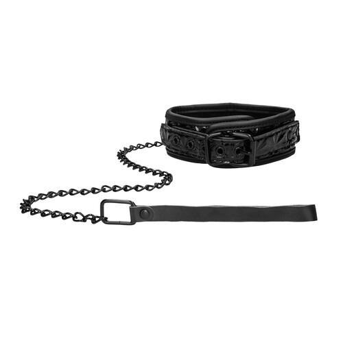 Ouch Luxury Collar with Leash - Stylish Control