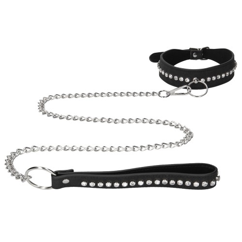 Ouch Diamond Studded Collar for Glamorous BDSM Play