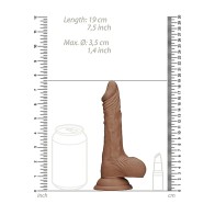 RealRock 7 Inch Dong with Testicles - Lifelike Pleasure