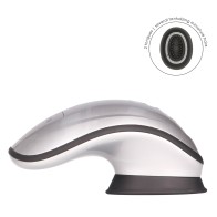 Twitch Silver Hands Free Suction and Vibration Toy for Ultimate Pleasure