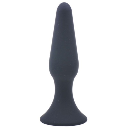 Plug Anal Mediano Clásico de Silicona Negra