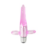 Clear Pink Vibrating Tongue Finger Vibrator