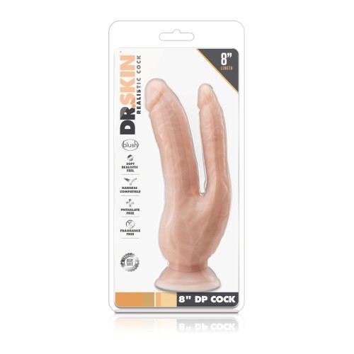 Dr. Skin Dual 8 Inch Dildo for Double Penetration Pleasure