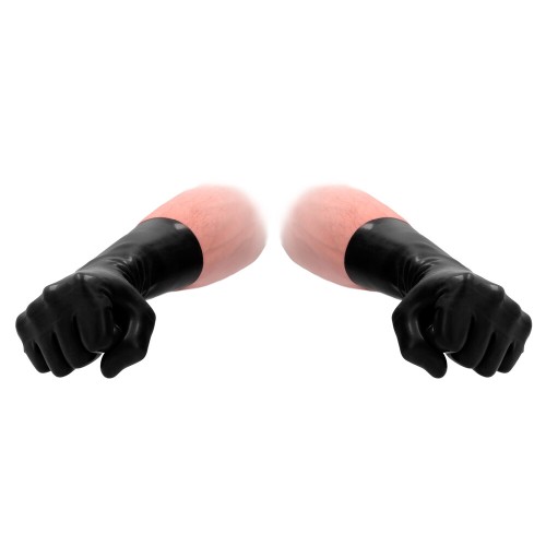 Guantes Cortos de Látex Negro Fist It para Higiene
