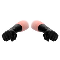 Guantes Cortos de Látex Negro Fist It para Higiene