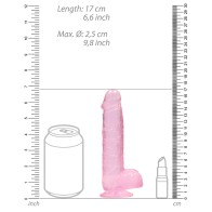 Get RealRock 6 Inch Crystal Clear Dildo for Realistic Pleasure
