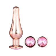 Gleaming Rose Gold Butt Plug Set