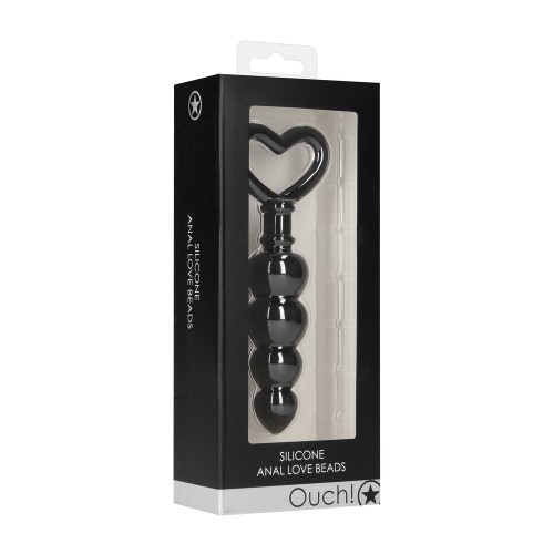Ouch Silicone Anal Love Beads for Enhanced Pleasure