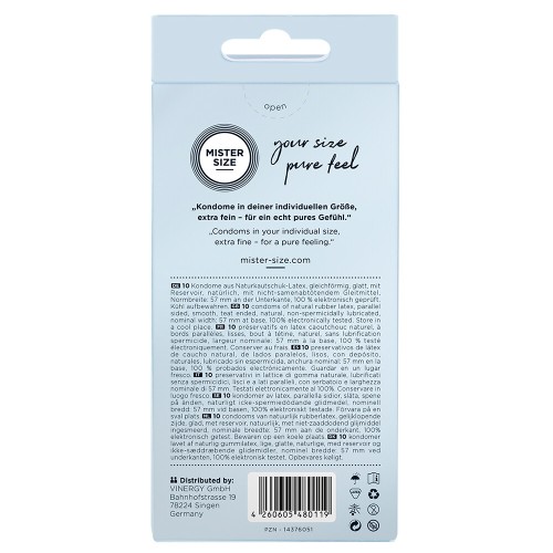 Mister Size 57mm Condoms for Perfect Fit