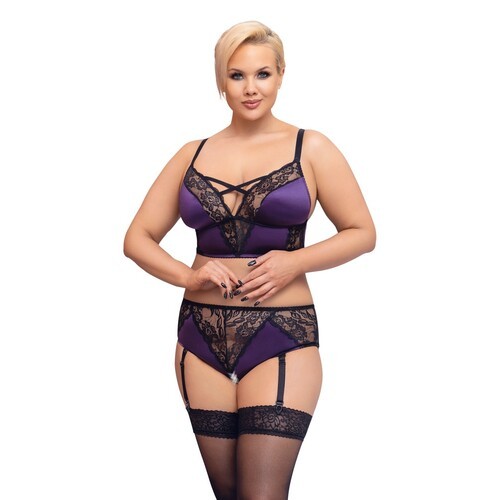 Conjunto de Bralette y Suspensor Cottelli Curves para Looks Seductores