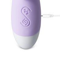 Vibrador Conejito Recargable de 12 Velocidades Púrpura