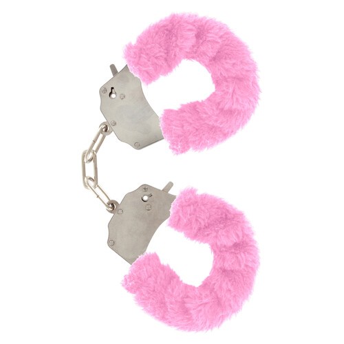 ToyJoy Pink Furry Fun Wrist Cuffs for Play