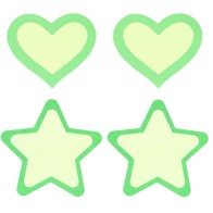 Pasties Peekaboo que Brillan en la Oscuridad para Noches Divertidas