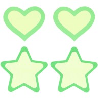 Pasties Peekaboo que Brillan en la Oscuridad para Noches Divertidas