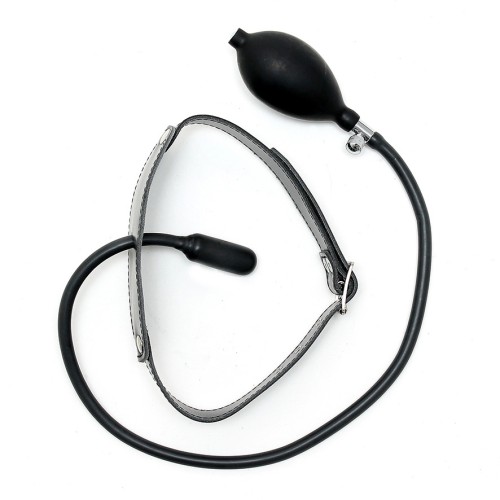Gag Inflable de Cuero para Juego BDSM
