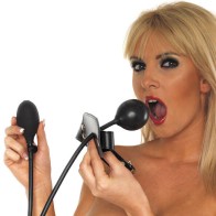 Gag Inflable de Cuero para Juego BDSM