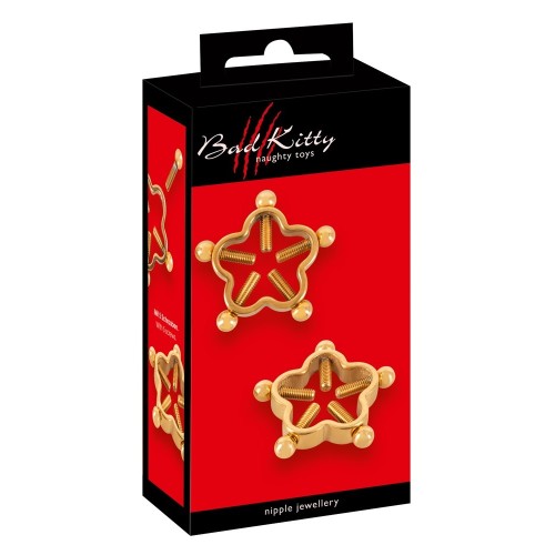 Pinzas para Pezones Golden Flower de Bad Kitty