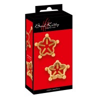 Pinzas para Pezones Golden Flower de Bad Kitty