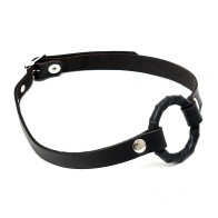 Leather Gag with O Ring for Bondage Play