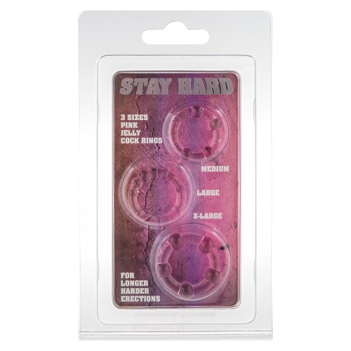 Set de Anillos para el Pene ToyJoy Stay Hard para un Placer Mejorado