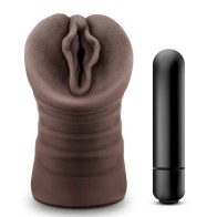 Masturbador Vibrante Vagina Hot Chocolate Alexis - El Placer Te Espera