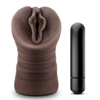 Masturbador Vibrante Vagina Hot Chocolate Alexis - El Placer Te Espera