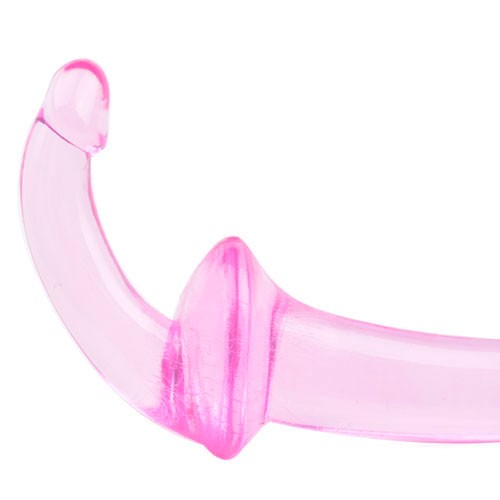 Dildo Strap On Sin Cuerpos Doble Diversión Rosa