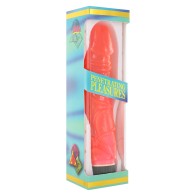 Glitter Pink Jelly Vibrator for Sensational Pleasure