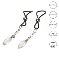 Joyería de Pezones No Perforante de Cristal en Forma de Gota