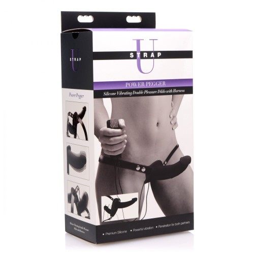 Dildo Doble Vibrante XR Power Pegger con Arnés
