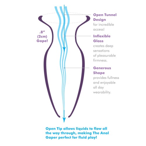 Anal Fantasy Beginners Glass Anal Gaper for Safe Exploration