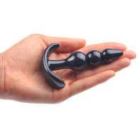 Pequeño Plug Anal con Perlas Negras para Placer Intenso